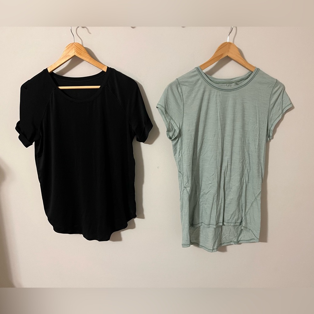 Lululemon Tee Bundle Size 10 | Breeze By Open Back + Swiftly Short Sleeve